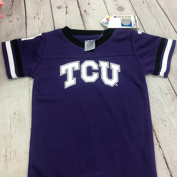 TCU horned Frogs one piece infant set 0-3M colosseum - Picture 2 of 9